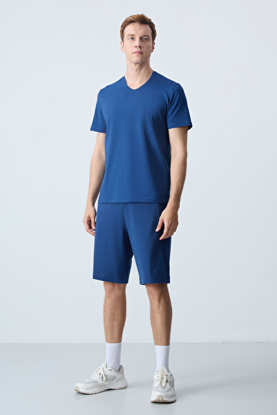 AIR JONES Parlament Cotton Thick Soft Textured Standard Fit Basic Men's Shorts - 81276