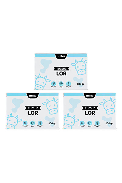 NİKU Tuzsuz Lor Peyniri 3'Lü