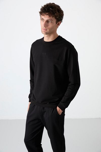AIR JONES Σετ ανδρικής φόρμας Keith Black Basic - 85231