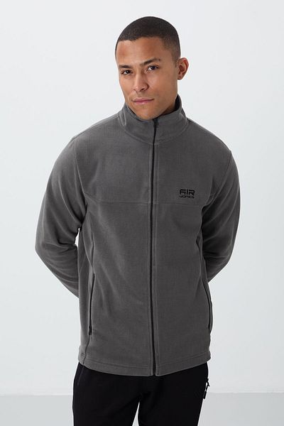 AIR JONES Ανδρικό φούτερ Hardy Dark Grey Standard Fit Fleece - 88299