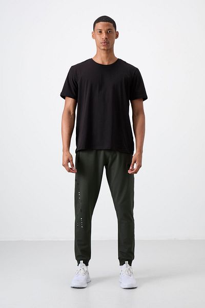 AIR JONES Ανδρική αθλητική φόρμα Rory Khaki Jogger κάτω - 84909