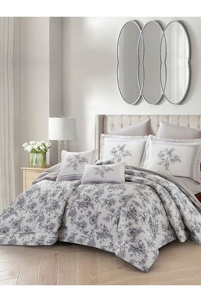 Donetella Cotton Printed Comforter Set 4-Pcs Single Size(170 X 230 Cm) With 350 GSM Filling
