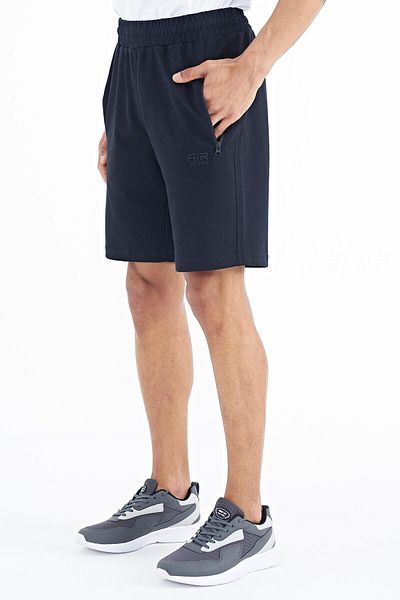 AIR JONES Ανδρικό σορτς Ryan Navy Blue Pocket Standard Fit - 81239