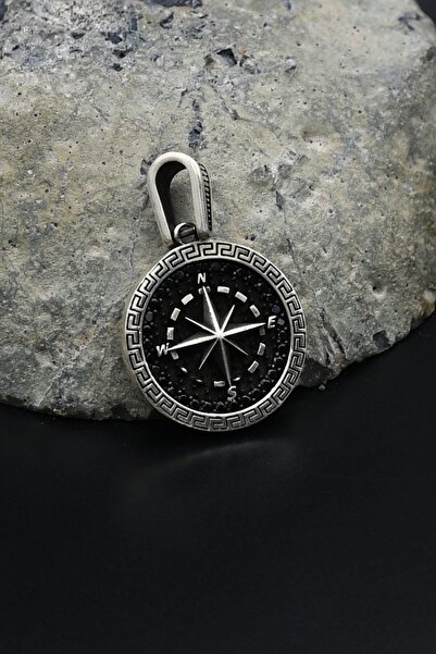 Prestige Kolye Ucu Kutup Yıldızlı Pusula 925 Ayar Erkek Gümüş 901602