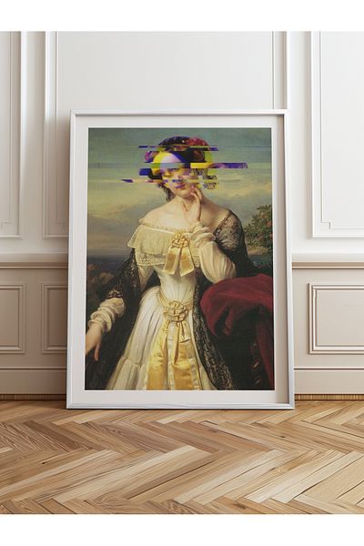 HOMEPACK Single Wooden Framed Painting One Piece Poster Painting Tk/1100