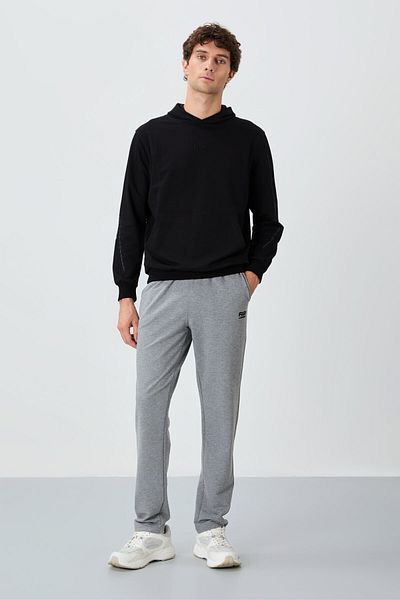 AIR JONES Brad Grey Melange Standard Fit Ανδρική φόρμα κάτω - 84955