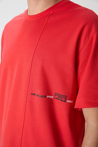 AIR JONES Ανδρικό μπλουζάκι Fiesta Cotton Thick Surface Texture Oversize Fit Printed T-shirt - 88370