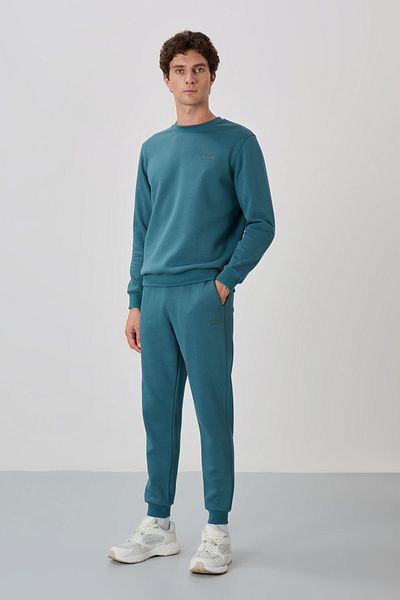 AIR JONES Ανδρική αθλητική φόρμα Andy Forest Green Raster - 85190