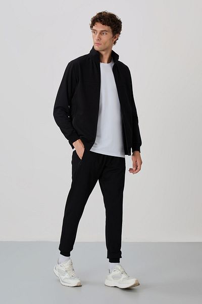 AIR JONES Σετ φόρμας Anton Black Jogger - 85178