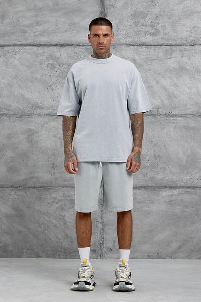 NOMARC Γκρι Basic Oversize Tshirt