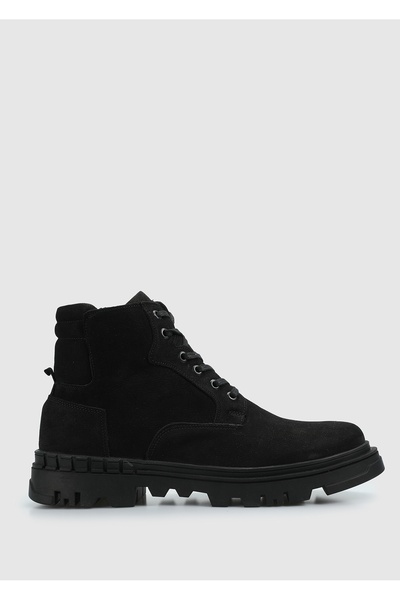 Provoq Чорні шкіряні чоловічі черевики