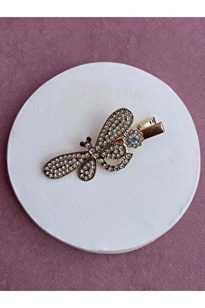 Zircon Brass Plated Unshaded Metal Clamp Buckle Dragonfly Side Buckle