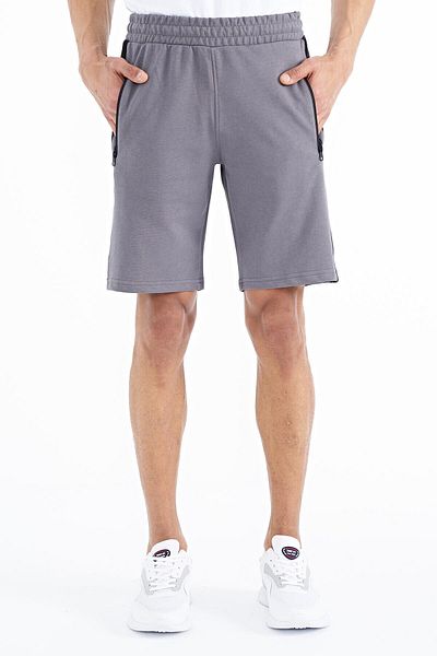 AIR JONES Ανδρικό σορτς Alfred Dark Grey Standard Fit - 81244