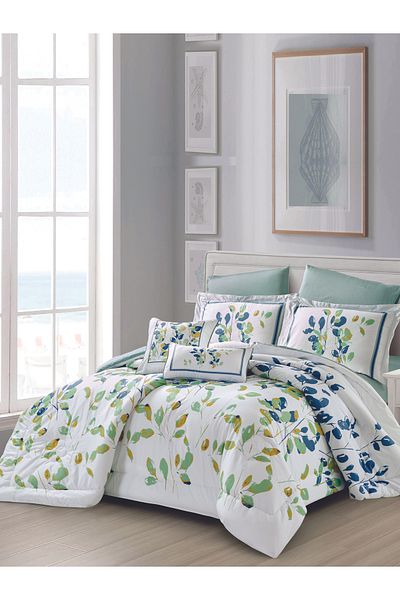 Donetella Cotton Printed Comforter Set 4-Pcs Single Size(170 X 230 Cm) With 350 GSM Filling