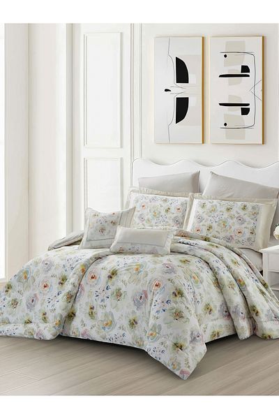Donetella Cotton Printed Comforter Set 4-Pcs Single Size(170 X 230 Cm) With 350 GSM Filling