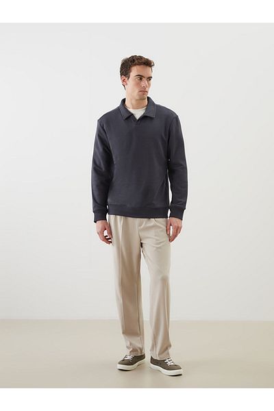 LC Waikiki Lcw Polo Neck Long Sleeve Men's Sweatshirt Fast Fashion