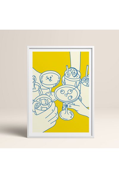 HOMEPACK Pictură cu un singur cadru din lemn Pictură poster dintr-o bucată TK/1091