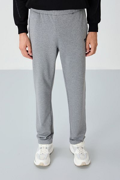 AIR JONES Brad Grey Melange Standard Fit Ανδρική φόρμα κάτω - 84955