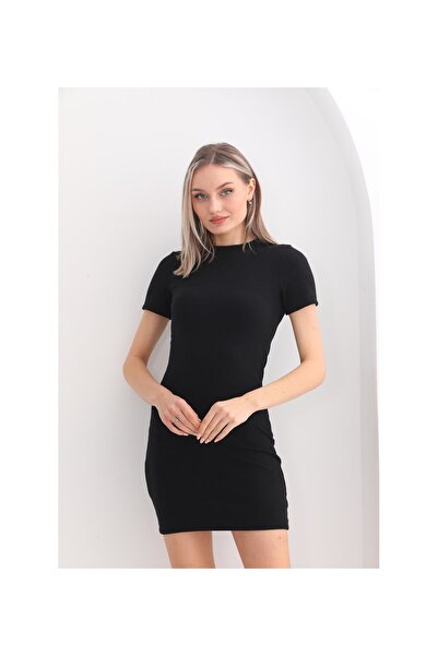 YAKAMEL Дамска рокля с прилепваща кройка, деколте тип „велосипед“ и прилепващ...