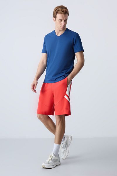 AIR JONES Ανδρικό σορτς Fiesta Basic - Βαμβακερό, παχιά απαλή υφή, Standard Fit - 81281