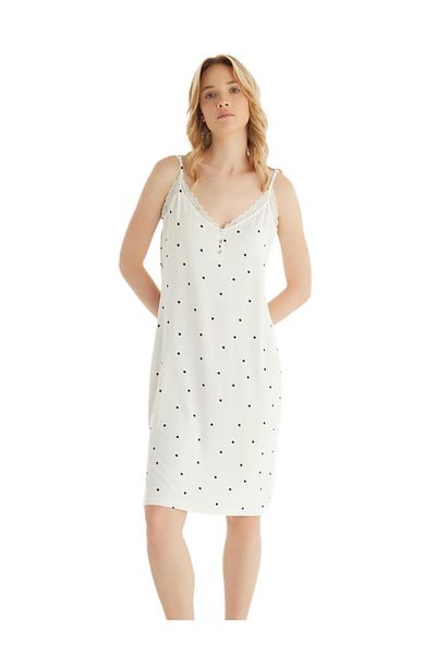 Blackspade Women's Cream Nightgown 51856