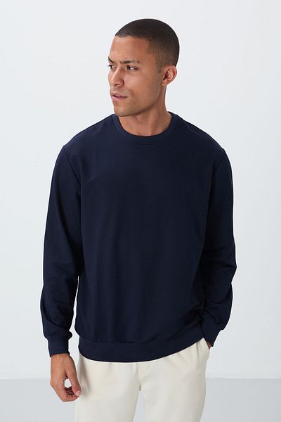 AIR JONES Ανδρικό φούτερ - Indigo Cotton, Soft Texture, Standard Fit - 88363