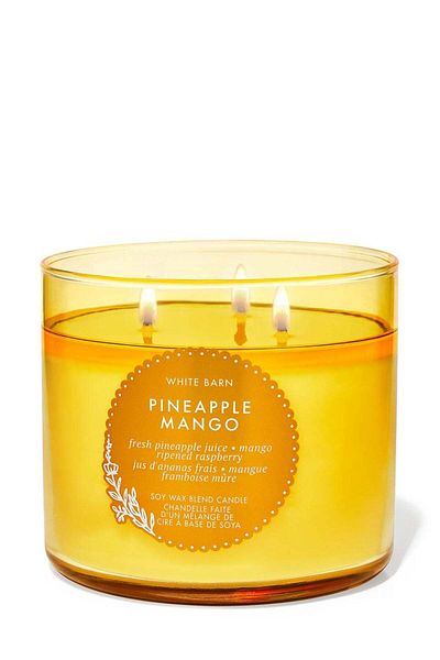 Bath & Body Works Pineapple Mango 3-Wick Candle