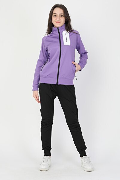 NEW YEAR FİT Dalgıç Kumaş Fermuarlı Garson Eşofman Takımı