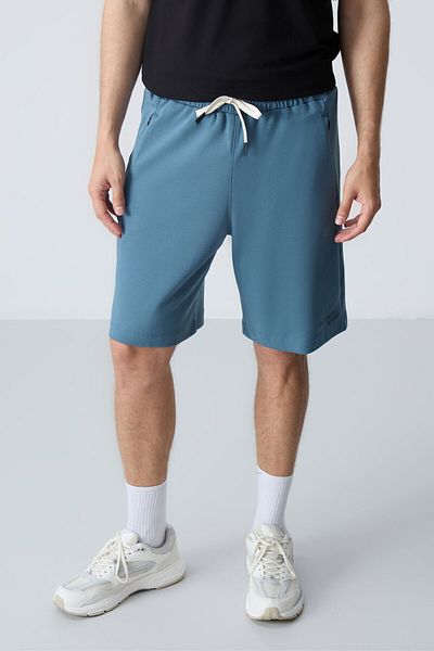 AIR JONES Ανδρικό σορτς Forest Green Cotton - Χοντρό μαλακό και τυπικό - 81276