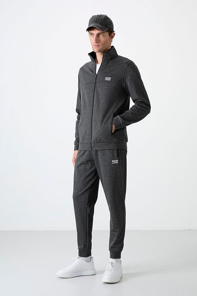 AIR JONES Ανδρική φόρμα Hugo Anthracite Melange Jogger - 85198