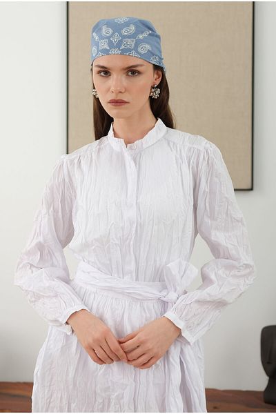 HEQA White Striped Suit