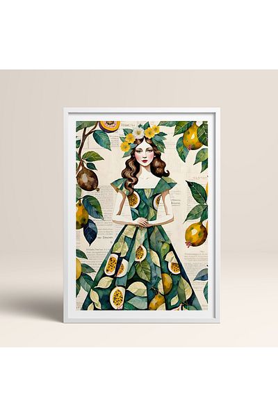 HOMEPACK Single Wooden Framed Painting One Piece Poster Painting Tk/1083