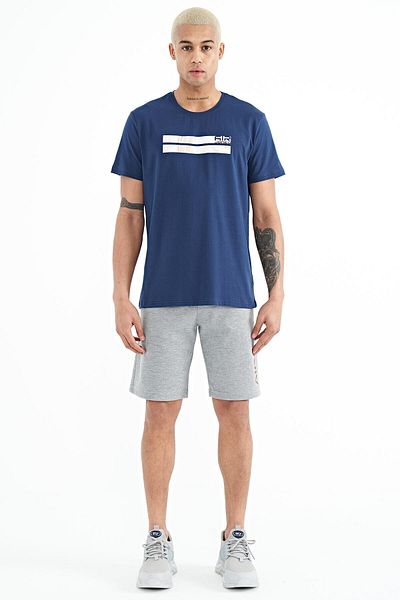 AIR JONES Ανδρικό σορτς Alva Grey Melange Printed - 81245