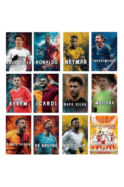 peta kitap Set Rüya Takım 11 Futbolcu - Rüya Takımı Boyama Kitabı (POSTER VE ...