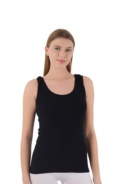 CNT Women's 3-Piece Ribbed Fabric Thick Strap Tank Top Set