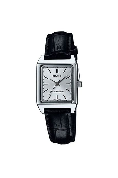 Casio Casio Women's LTP-V007L-7E1UDF 33mm Analog Watch with Leather Strap - Black