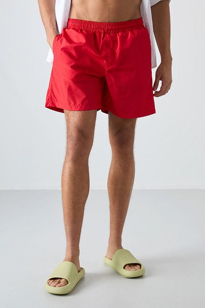 TOMMY LIFE Ανδρικό κόκκινο σορτς κολύμβησης Quick Dry - 81237
