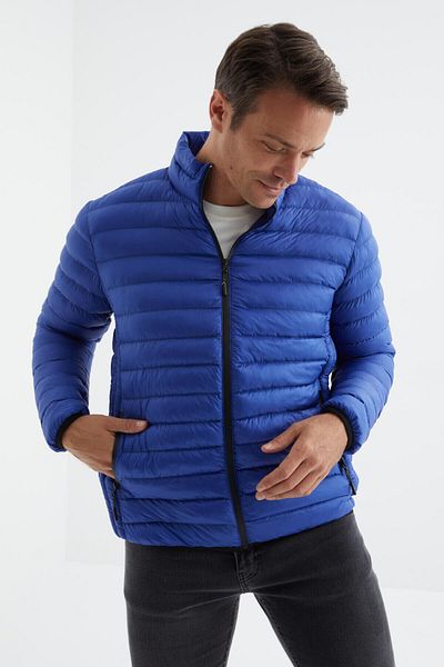 TOMMY LIFE Ανδρικό πουπουλένιο παλτό Saks Standard Mold με φερμουάρ, ανθεκτικό στο κρύο - 88166