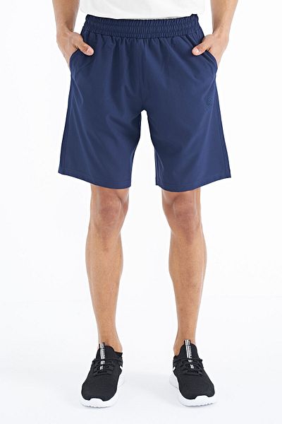 TOMMY LIFE Pantaloni scurți indigo pentru bărbați - cu buzunare laterale și elastic - 81238
