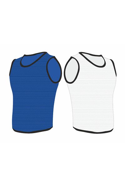gncspor malz 14 Training Vests - 7 Blue and 7 White Astroturf Match Vests