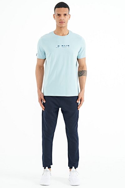 TOMMY LIFE Ανδρική φόρμα Joger με λεπτομέρεια Indigo Hidden Knee Pocket Standard Fit - 84958