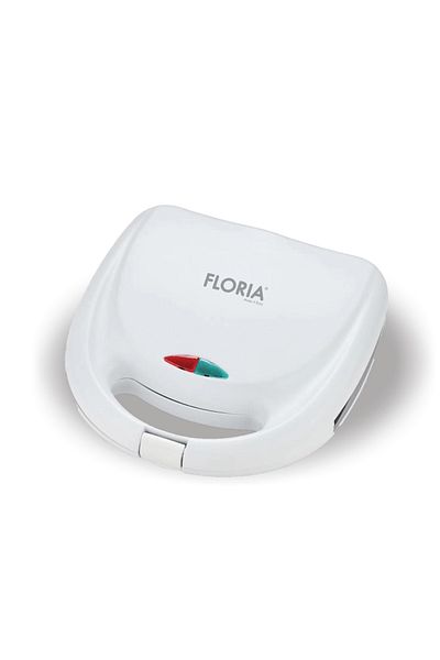 Floria Sandwich maker Floria ZLN8504 WHITE, power 800 W, indicator light, non-stick plates
