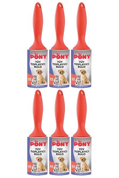 Pony Hair Collector Roller Set of 6 Cat Dog