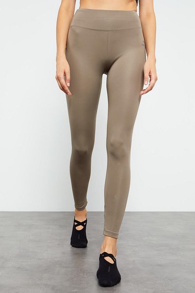 TOMMY LIFE Дамски клин Camel с висока талия, еластичен, тесни крака - 94545