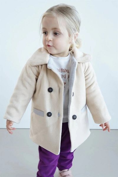 nurbeli X Silk Atlas Baby Girl and Child Lined Fleece Coat