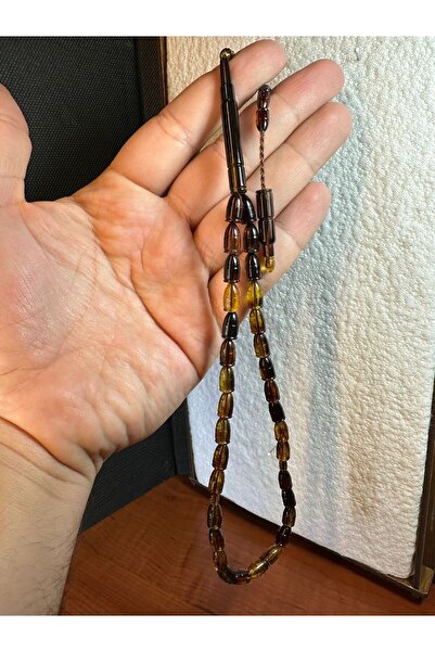 Anemore Collection سبحة صلاة أكريليك، لون أصفر-بني، هدية T-290