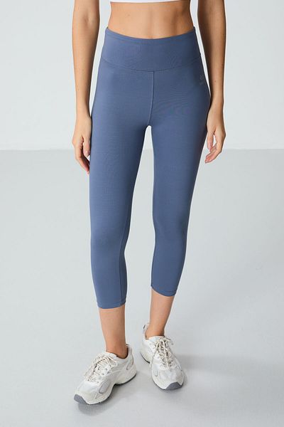 TOMMY LIFE Jambiere Capri pentru damă, cu talie înaltă, slim fit