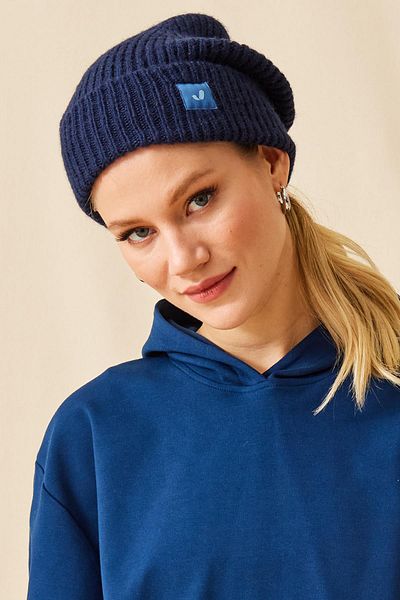 Jerf Navy Blue Aura Knitted Beret