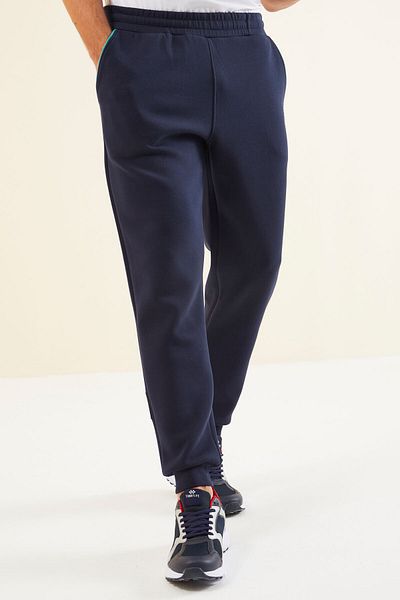 TOMMY LIFE Sea Green - Indigo Color Block Jogger ανδρική φόρμα αθλητικής φόρμας - 85237