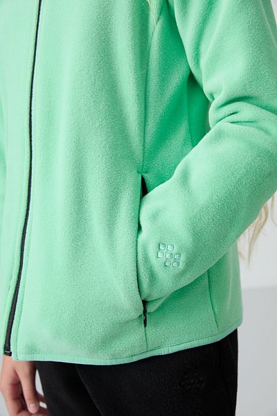 TOMMY LIFE Φούτερ Water Green Embroidered Fleece για κορίτσια - Χοντρή απαλή υφή, Standard Fit - 75154